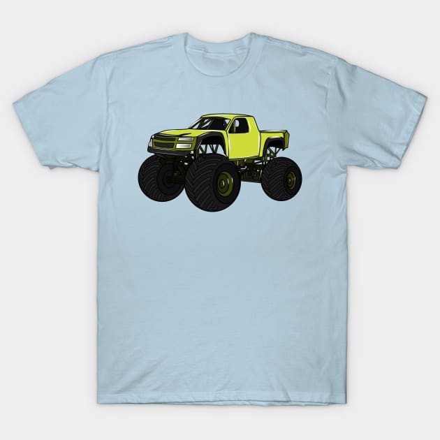 Monster truck cartoon illustration T-Shirt by Miss Cartoon